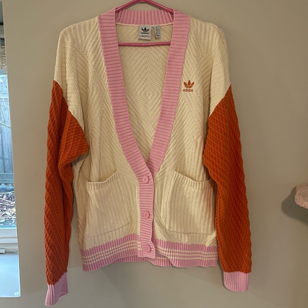 Adidas ADICOLOR 70S KNITTED CARDIGAN‎ - Picture 3 of 5